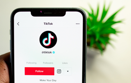 TikTok home page